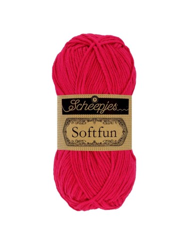 Scheepjes Softfun No. 2654 Magenta - Crochet, Knitting yarn
