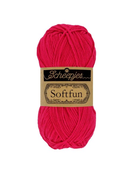 Scheepjes Softfun No. 2654 Magenta - Crochet, Knitting yarn