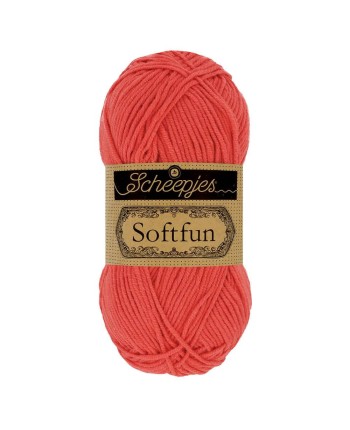 Scheepjes Softfun No. 2449 Salmon - Crochet, Knitting yarn