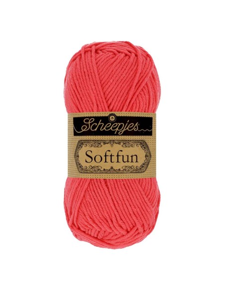 Scheepjes Softfun Nr. 2607 Coral -  nėrimo, mezgimo siūlai