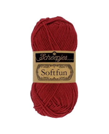 Scheepjes Softfun No. 2492 Bordeaux - Crochet, Knitting yarn