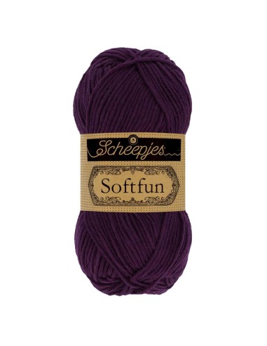 Scheepjes Softfun No. 2656 Aubergine - Crochet, Knitting yarn