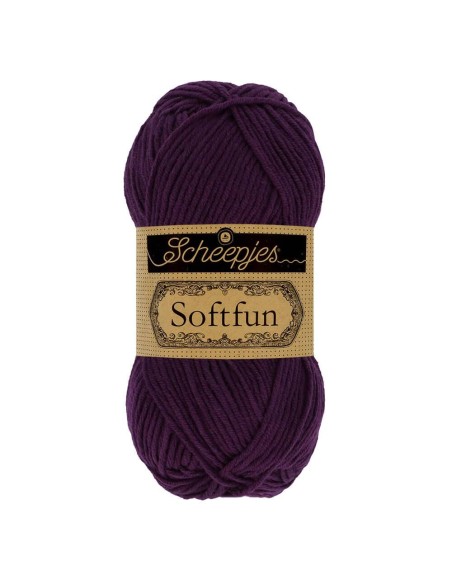 Scheepjes Softfun Nr. 2656 Aubergine -  nėrimo, mezgimo siūlai