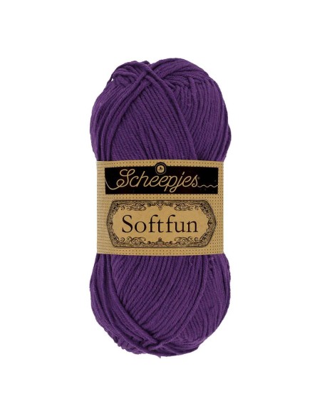 Scheepjes Softfun No. 2515 Deep Violet - Crochet, Knitting yarn