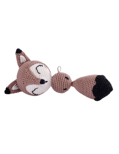 Crochet hand made toy Fox - the Rattle