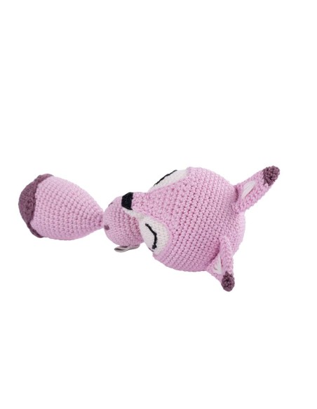 Crochet hand made toy Fox - the Rattle