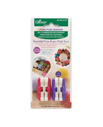 Clover Pom-Pom Maker Set (2 cm, 2.5 cm)