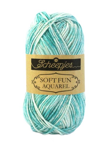 Scheepjes Softfun Aquarel No. 	810 Seascape - Crochet, Knitting yarn