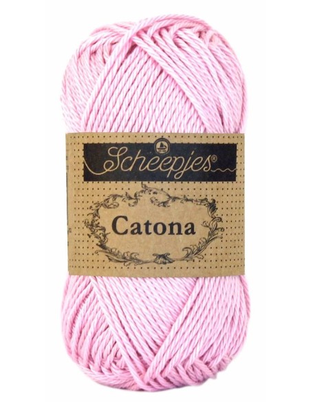 Scheepjes Catona No. 246 Icy Pink - Mercerised Cotton Crochet, Knitting yarn