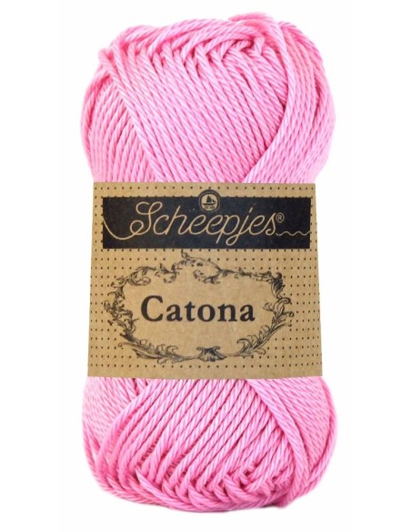 Scheepjes Catona No. 222 Tulip - Mercerised Cotton Crochet, Knitting yarn