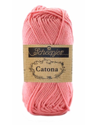 Scheepjes Catona Nr. 409 Soft Rose - medvilniniai nėrimo-mezgimo siūlai