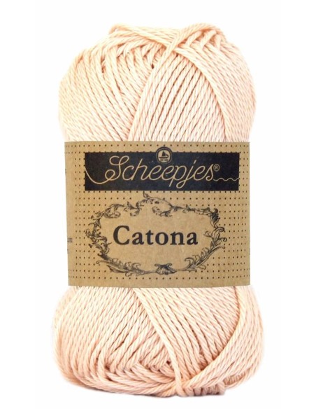 Scheepjes Catona Nr. 263 Petal Peach - medvilniniai nėrimo-mezgimo siūlai