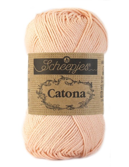 Scheepjes Catona No. 523 Peach - Mercerised Cotton Crochet, Knitting yarn