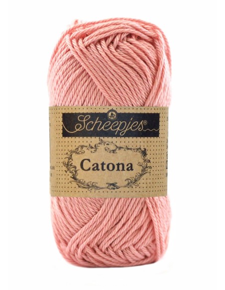 Scheepjes Catona No. 408 Old Rose - Mercerised Cotton Crochet, Knitting yarn