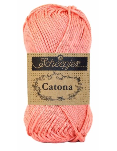 Scheepjes Catona No. 264 Light Coral - Mercerised Cotton Crochet, Knitting yarn
