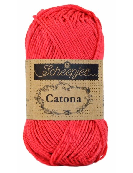 Scheepjes Catona Nr. 256 Cornelia Rose - medvilniniai nėrimo-mezgimo siūlai