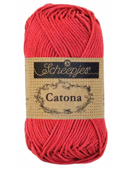 Scheepjes Catona No. 258 Rosewood - Mercerised Cotton Crochet, Knitting yarn
