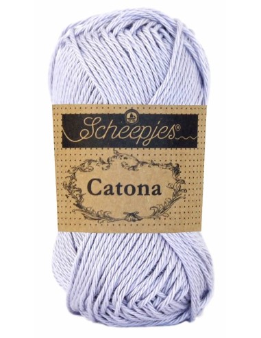 Scheepjes Catona No. 399 Lilac Mist - Mercerised Cotton Crochet, Knitting yarn