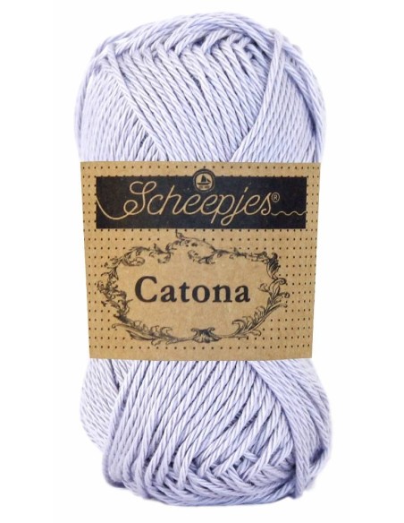 Scheepjes Catona Nr. 399 Lilac Mist - medvilniniai nėrimo-mezgimo siūlai