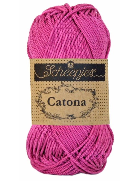 Scheepjes Catona Nr. 251 Garden Rose   - medvilniniai nėrimo-mezgimo siūlai