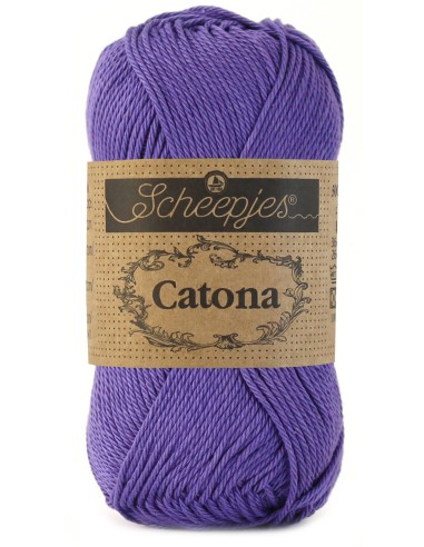 Scheepjes Catona No. 508 Deep Amethyst   - Mercerised Cotton Crochet, Knitting yarn