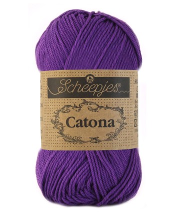 Scheepjes Catona No. 521 Deep Violet - Mercerised Cotton...