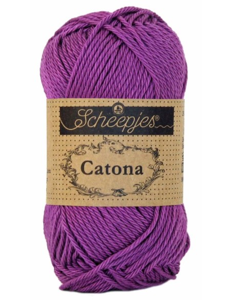 Scheepjes Catona No. 282 Ultra Violet  - Mercerised Cotton Crochet, Knitting yarn