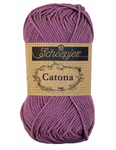 Scheepjes Catona No. 240 Amethyst - Mercerised Cotton Crochet, Knitting yarn