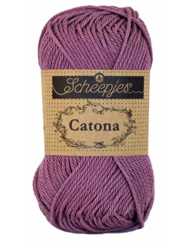 Scheepjes Catona Nr. 240 Amethyst - medvilniniai nėrimo-mezgimo siūlai