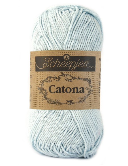 Scheepjes Catona Nr. 509 Baby Blue - medvilniniai nėrimo-mezgimo siūlai