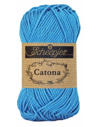 Scheepjes Catona No. 384 Powder Blue - Mercerised Cotton Crochet, Knitting yarn