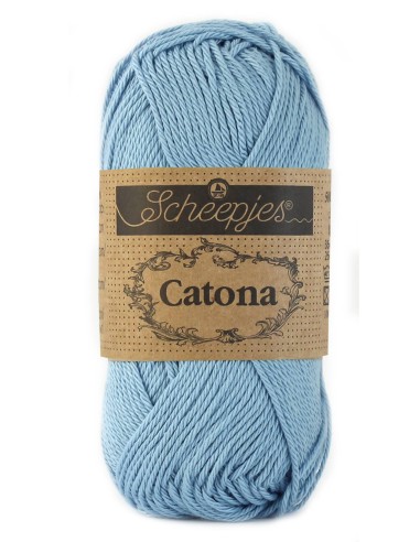 Scheepjes Catona No. 510 Sky Blue - Mercerised Cotton Crochet, Knitting yarn