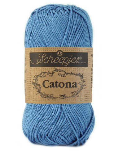 Scheepjes Catona No. 511 Cornflower - Mercerised Cotton Crochet, Knitting yarn