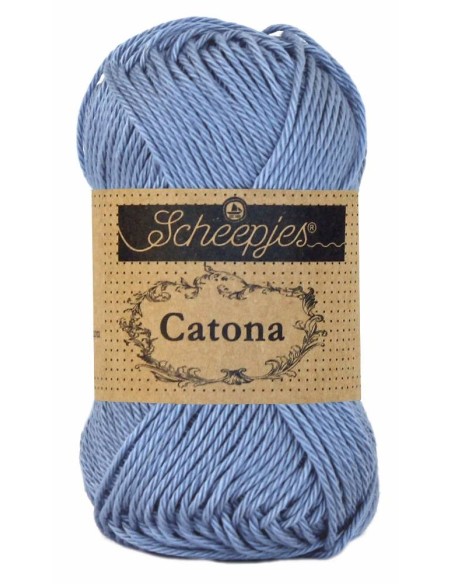 Scheepjes Catona Nr. 247 Bluebird - medvilniniai nėrimo-mezgimo siūlai