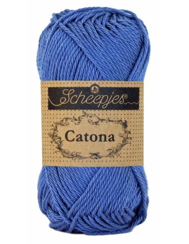 Scheepjes Catona No. 261 Capri Blue - Mercerised Cotton Crochet, Knitting yarn