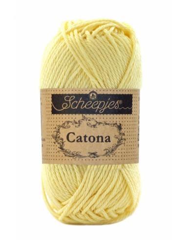 Scheepjes Catona No. 403 Lemonade - Mercerised Cotton Crochet, Knitting yarn