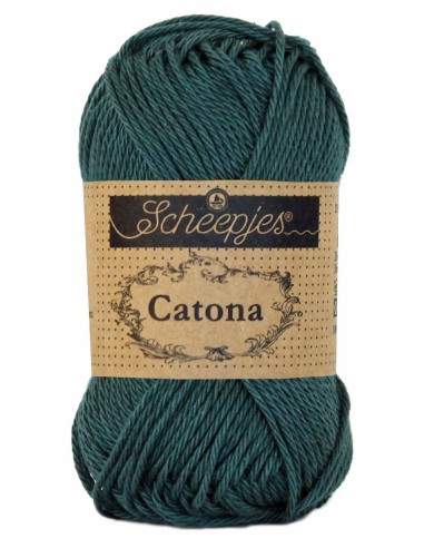 Scheepjes Catona No. 244 Spruce - Mercerised Cotton Crochet, Knitting yarn