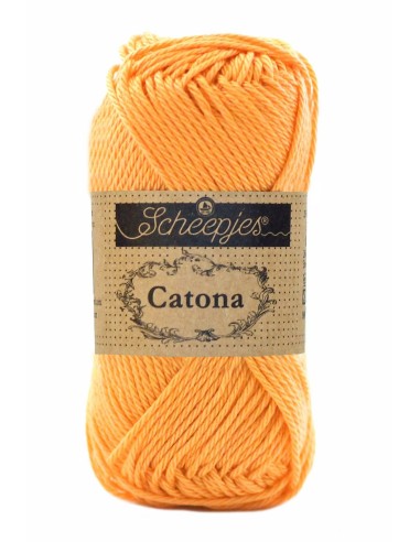 Scheepjes Catona No. 411 Sweet Orange - Mercerised Cotton Crochet, Knitting yarn