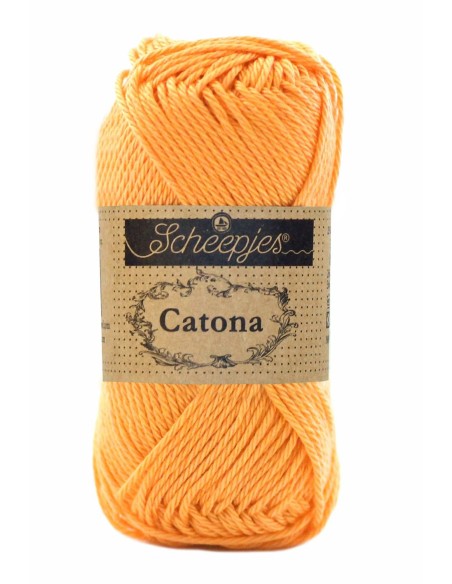 Scheepjes Catona No. 411 Sweet Orange - Mercerised Cotton Crochet, Knitting yarn
