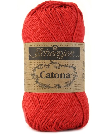 Scheepjes Catona No. 516 Candy Apple - Mercerised Cotton...
