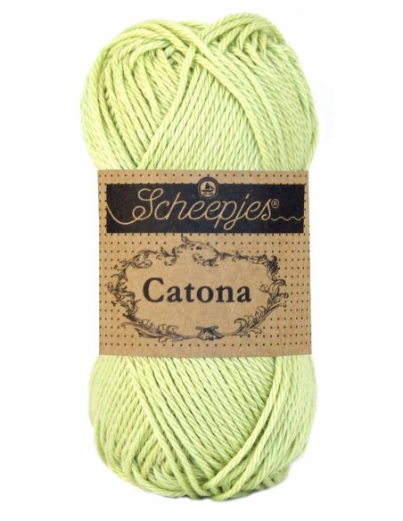 Scheepjes Catona Nr. 392 Lime Juice - medvilniniai nėrimo-mezgimo siūlai