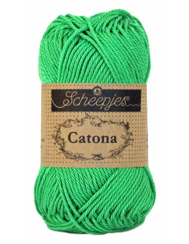 Scheepjes Catona No. 389 Apple Green - Mercerised Cotton Crochet, Knitting yarn