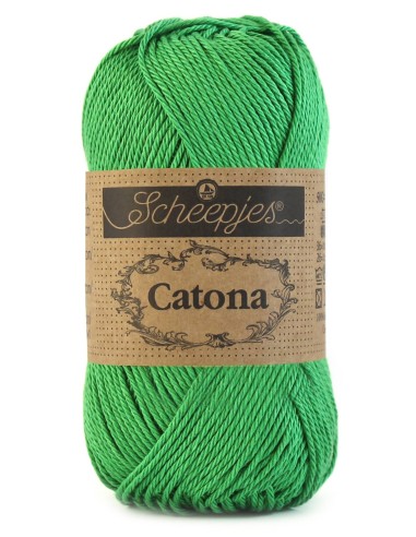 Scheepjes Catona Nr. 515 Emerald - medvilniniai nėrimo-mezgimo siūlai