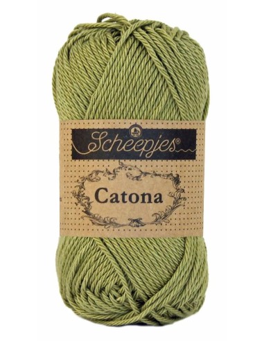 Scheepjes Catona No. 395 Willow - Mercerised Cotton Crochet, Knitting yarn