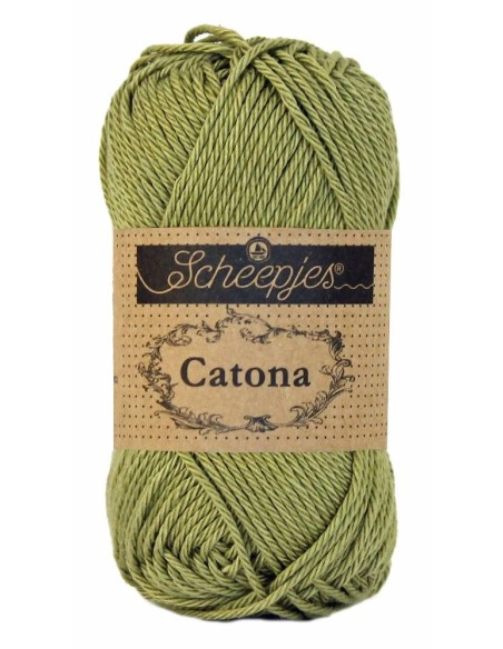 Scheepjes Catona Nr. 395 Willow - medvilniniai nėrimo-mezgimo siūlai