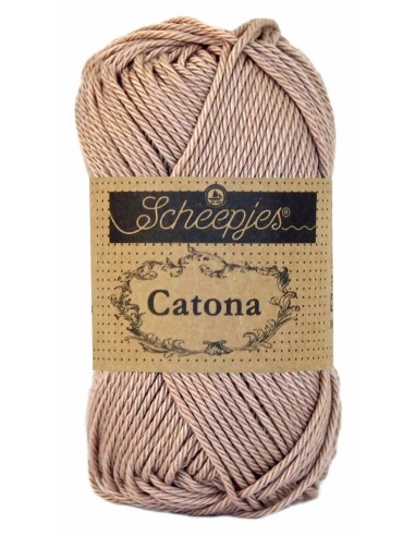 Scheepjes Catona No. 257 Antique Mauve - Mercerised Cotton Crochet, Knitting yarn