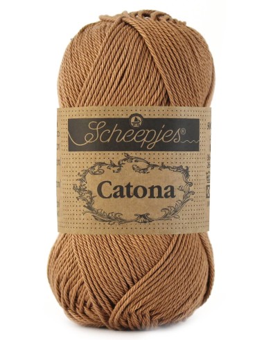 Scheepjes Catona No. 503 Hazelnut - Mercerised Cotton Crochet, Knitting yarn