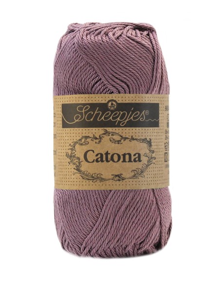 Scheepjes Catona No. 526 Ashes - Mercerised Cotton Crochet, Knitting yarn
