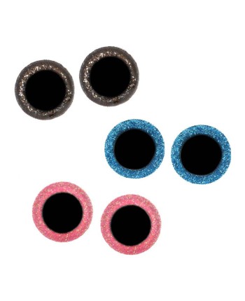 Glitter safety Animal Eyes for DIY Toys - 60 psc. (30 pairs) 2