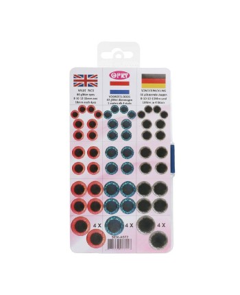 Glitter safety Animal Eyes for DIY Toys - 60 psc. (30 pairs)